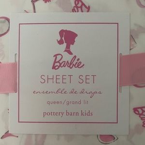 Pottery Barn Kids - Barbie Queen Sheet Set New!